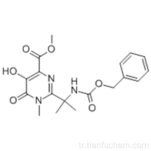 4-PYRIMIDINEKARBOKSİLİK ASİT, 1,6-DİHİDRO-5-HİDROKSİ-1-METİL-2- [1-METİL-1 - [[(FENİLETHOKSİ) KARBONİL] AMİNO] ETİL] -6-OXO- 27-6